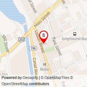 Gil Poliquin Hearing Aid and Optical Center on Lisbon Street, Lewiston Maine - location map