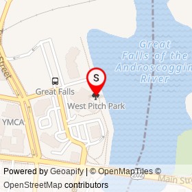 West Pitch Park on , Auburn Maine - location map