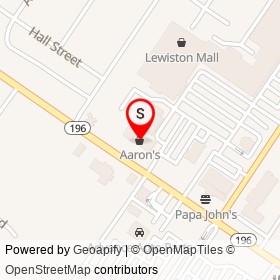 Aaron's on Lisbon Street, Lewiston Maine - location map