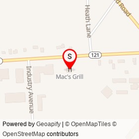 Mac's Grill on Minot Avenue, Auburn Maine - location map