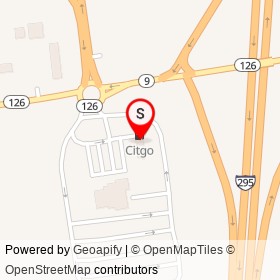 Citgo on West Gardiner Service Plaza, West Gardiner Maine - location map