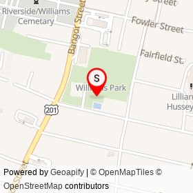 William's Park Playground on Quimby Street, Augusta Maine - location map