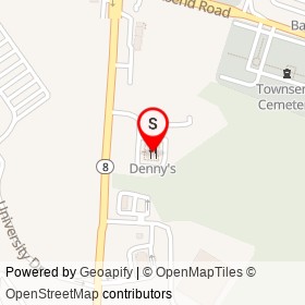Denny's on Civic Center Drive, Augusta Maine - location map