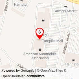 Turnpike Mall on Alderwood Drive, Augusta Maine - location map