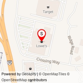 Lowe's on Crossing Way, Augusta Maine - location map
