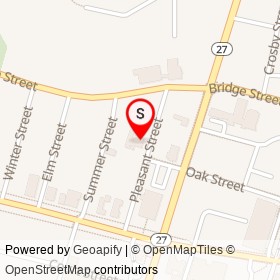 Plummer Funeral Home on Pleasant Street, Augusta Maine - location map