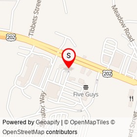 Five Guys on Western Avenue, Augusta Maine - location map