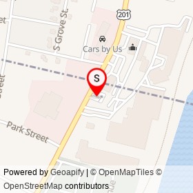 Dairy Queen on Water Street, Hallowell Maine - location map