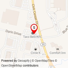 KFC on Darin Drive, Augusta Maine - location map