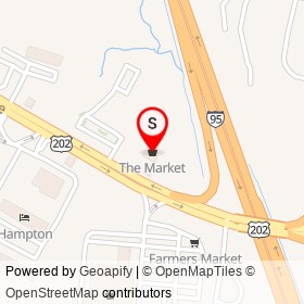 The Market on Western Avenue, Augusta Maine - location map