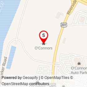 O'Connors on Riverside Drive, Augusta Maine - location map