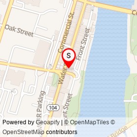 Otto's On The River on Water Street, Augusta Maine - location map