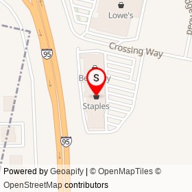 Staples on Crossing Way, Augusta Maine - location map