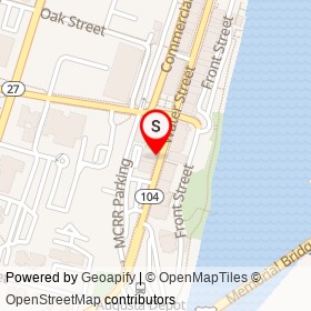 Riverfront Barbeque & Grille on Water Street, Augusta Maine - location map