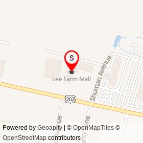 Lee Farm Mall on Shuman Avenue, Augusta Maine - location map