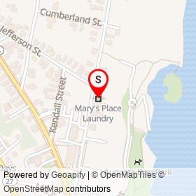 Mary's Place Laundry on Washington Street, Augusta Maine - location map