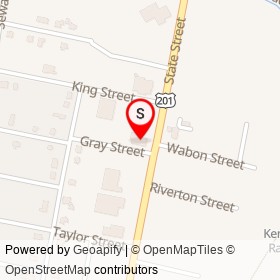 Pat's Pizza on State Street, Augusta Maine - location map