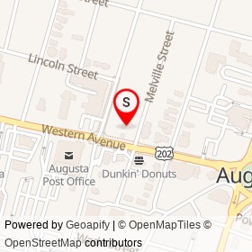 Augusta Quick Mart on Melville Street, Augusta Maine - location map