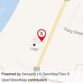 Citgo on Riverside Drive, Augusta Maine - location map