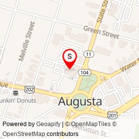 Kennebec Savings Bank on State Street, Augusta Maine - location map