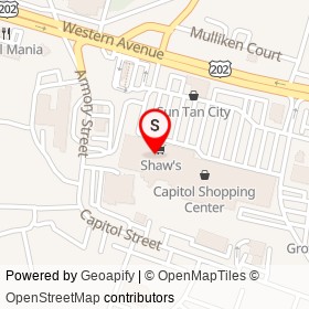 Shaw's on Western Avenue, Augusta Maine - location map