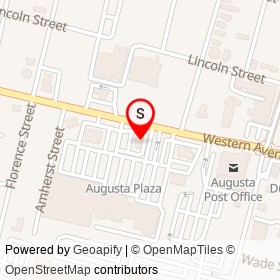 Wendy's on Western Avenue (East), Augusta Maine - location map