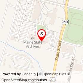 Maine State Museum on State Street, Augusta Maine - location map
