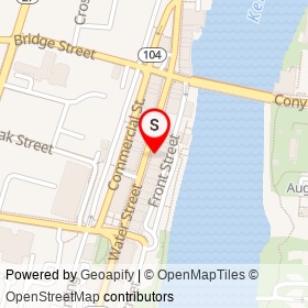 Riverview Terrace on Water Street, Augusta Maine - location map
