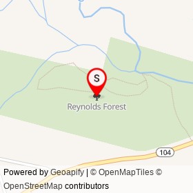 Reynolds Forest on , Sidney Maine - location map