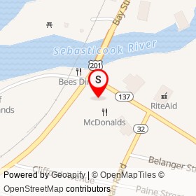 Cumberland Farms on China Road, Waterville Maine - location map