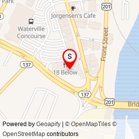 Cancun Mexican on Silver Street, Waterville Maine - location map