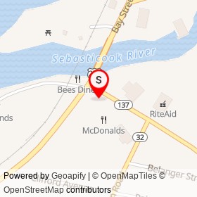 Cumberland Farms on China Road, Winslow Maine - location map