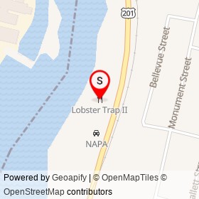 Lobster Trap II on Bay Street, Waterville Maine - location map