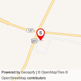 Fortins Furniture on Augusta Road, Waterville Maine - location map