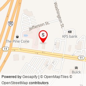 Circle K on Kennedy Memorial Drive, Waterville Maine - location map