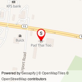 Pad Thai Too on Kennedy Memorial Drive, Waterville Maine - location map