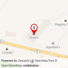 Shaw's on Kennedy Memorial Drive, Waterville Maine - location map