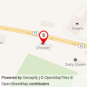 Dodge on Kennedy Memorial Drive, Waterville Maine - location map