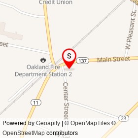 Couture Styles on Main Street, Oakland Maine - location map