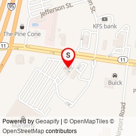 KFC on Kennedy Memorial Drive, Waterville Maine - location map