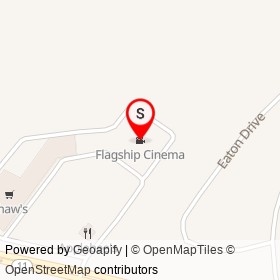Flagship Cinema on Eaton Drive, Waterville Maine - location map