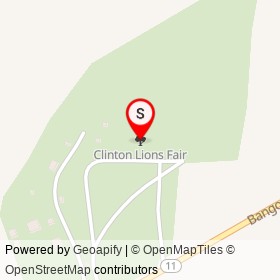 Clinton Lions Fair on , Clinton Maine - location map