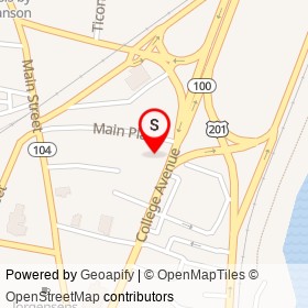 Dunkin' Donuts on College Avenue, Waterville Maine - location map