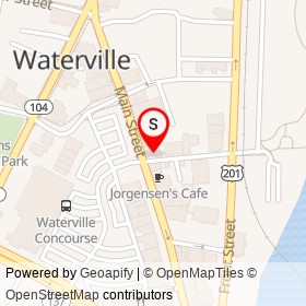 Sparrows Consignment on Main Street, Waterville Maine - location map