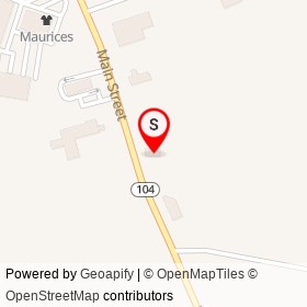 Wendy's on Main Street, Waterville Maine - location map