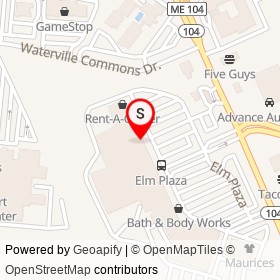 Hannaford on Elm Plaza, Waterville Maine - location map