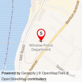 Winslow Police Department on Benton Avenue, Waterville Maine - location map
