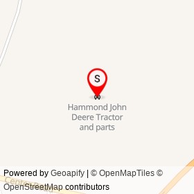 Hammond John Deere Tractor and parts on Center Road, Fairfield Maine - location map