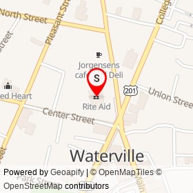 Rite Aid on Main Street, Waterville Maine - location map