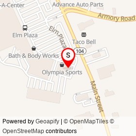 Maurices on Elm Plaza, Waterville Maine - location map